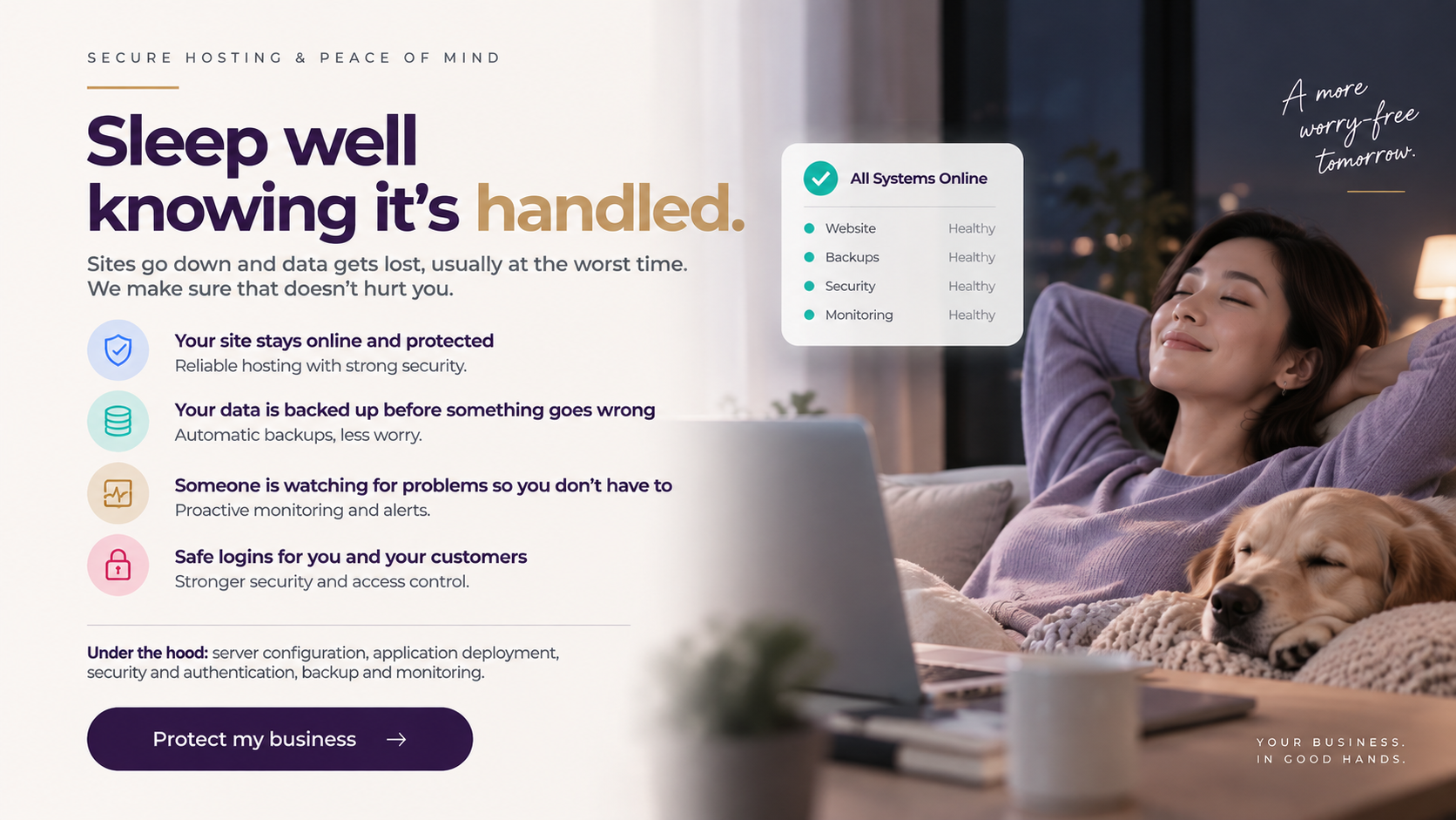 Secure Hosting and Peace of Mind